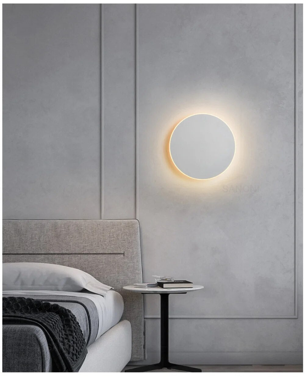 Lampe Murale LED Ronde Blanc 20cm - Style Minimaliste et Moderne dog travel bottl
