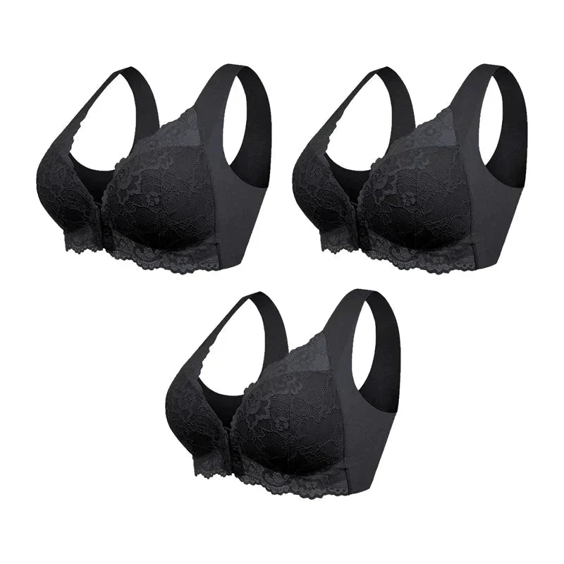 Soutien-Gorge Galbant à Fermeture Frontale en Soie Organique le