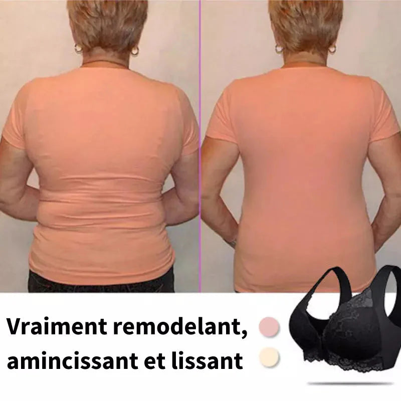 Soutien-Gorge Galbant à Fermeture Frontale en Soie Organique le