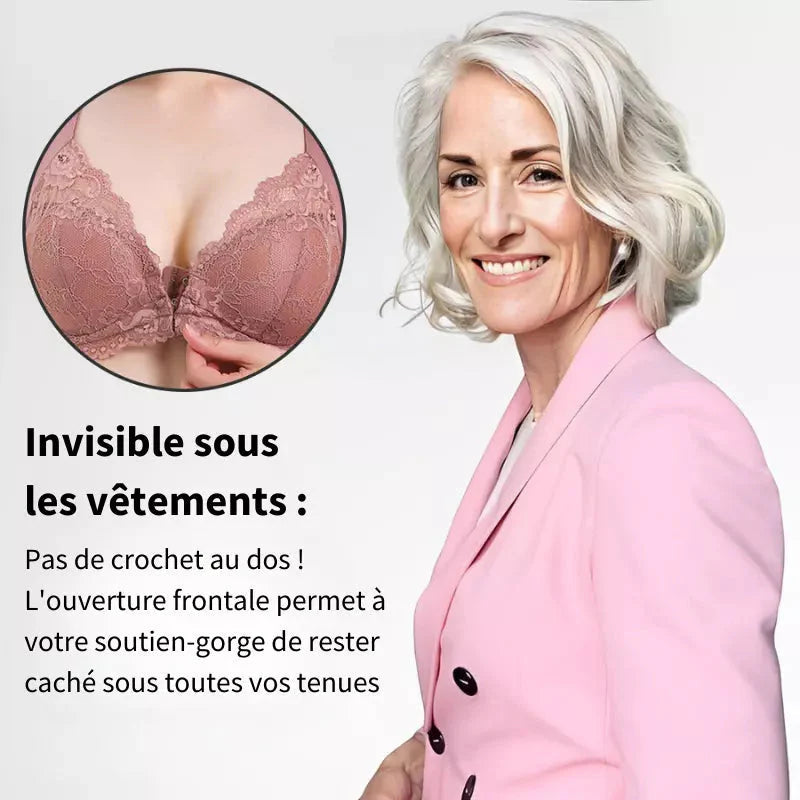 Soutien-Gorge Galbant à Fermeture Frontale en Soie Organique le