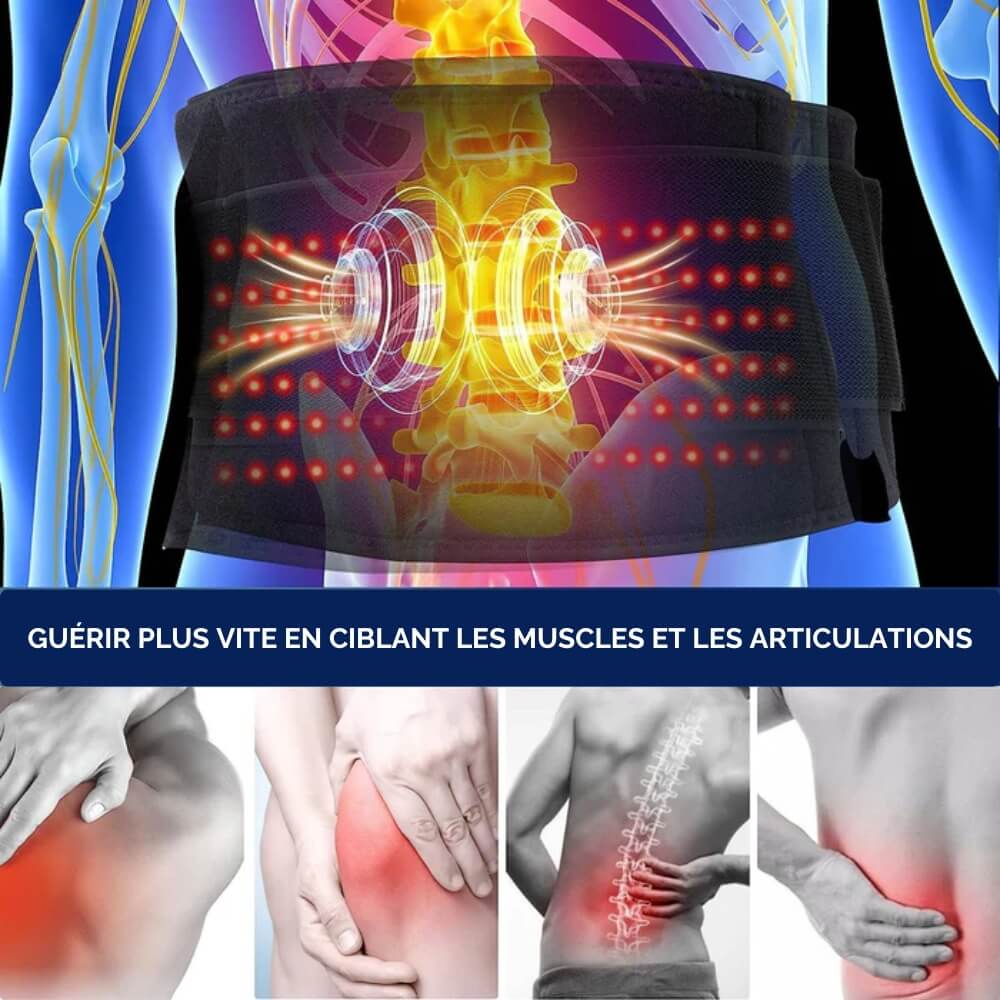 Ceinture SpineConfort Décompression Chauffante | Économie santé et revitalisation muscles