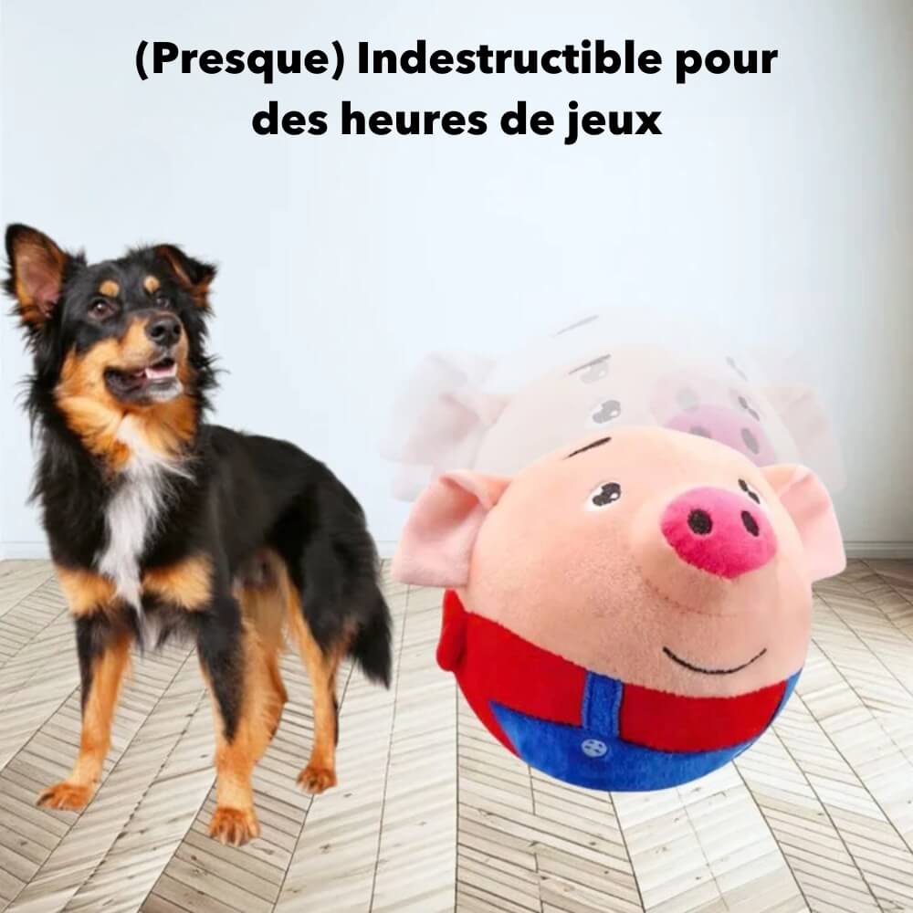 Jouet interactif pour chiens SqueakyPig - Hygiène parfaite et matériaux durables