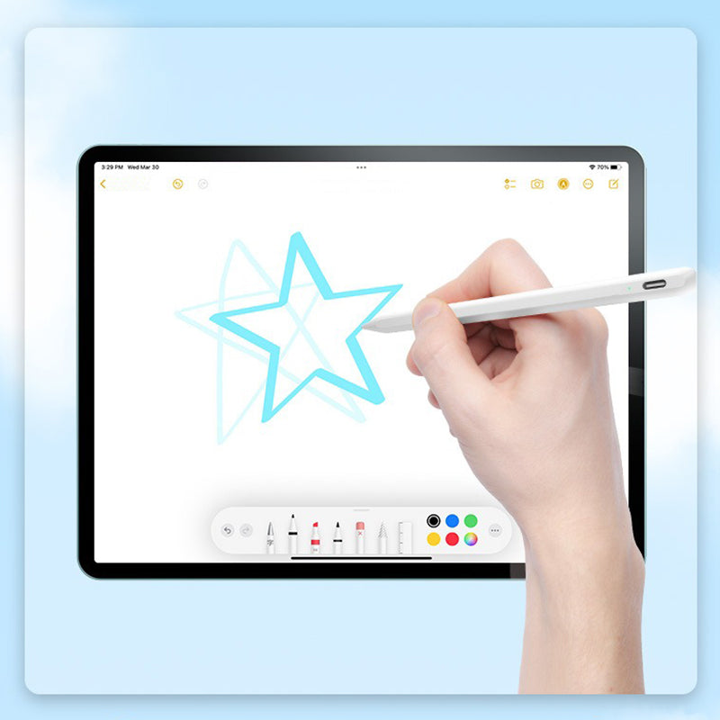 Stylet Tactile Sans Fil avec Recharge Rapide - Précision Absolue et Design Ergonomique