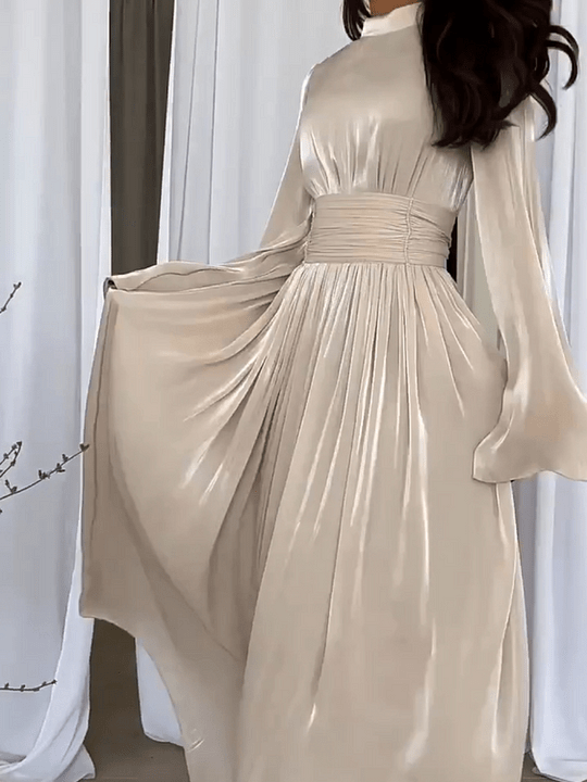 Robe longue Sybile Blanc | Confort haut de gamme et élégance intemporelle tra