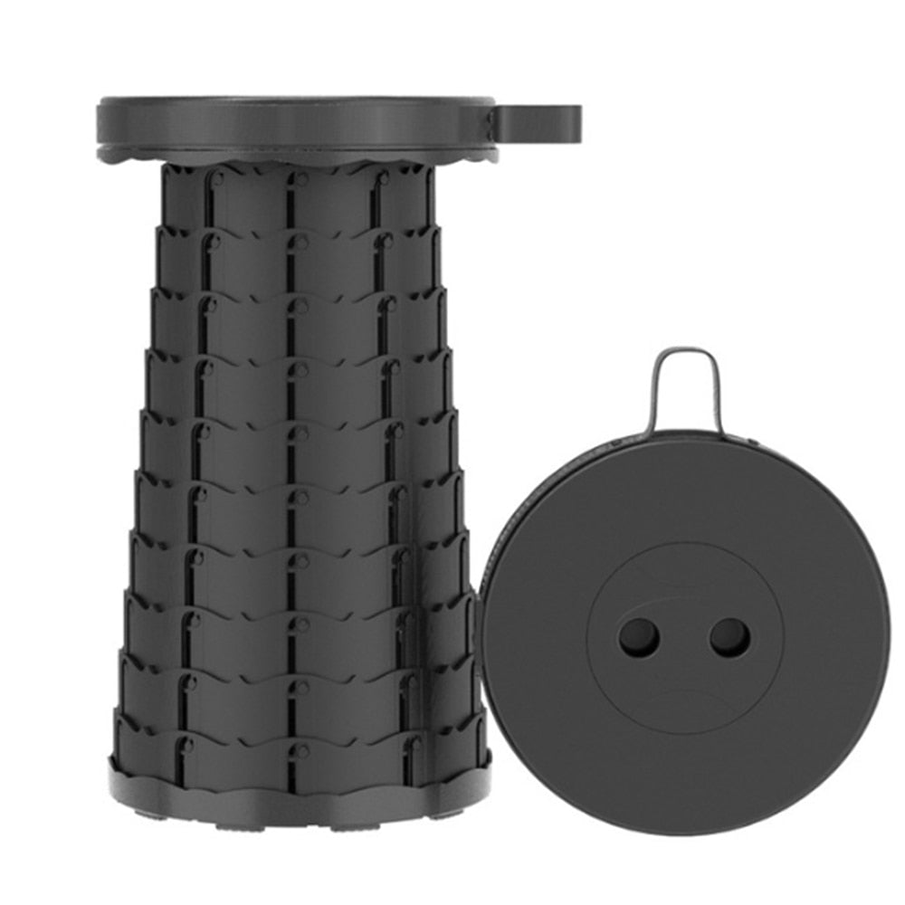Tabouret Pliable Compact & Portable Noir - Promotion Tabouret Maison travel b