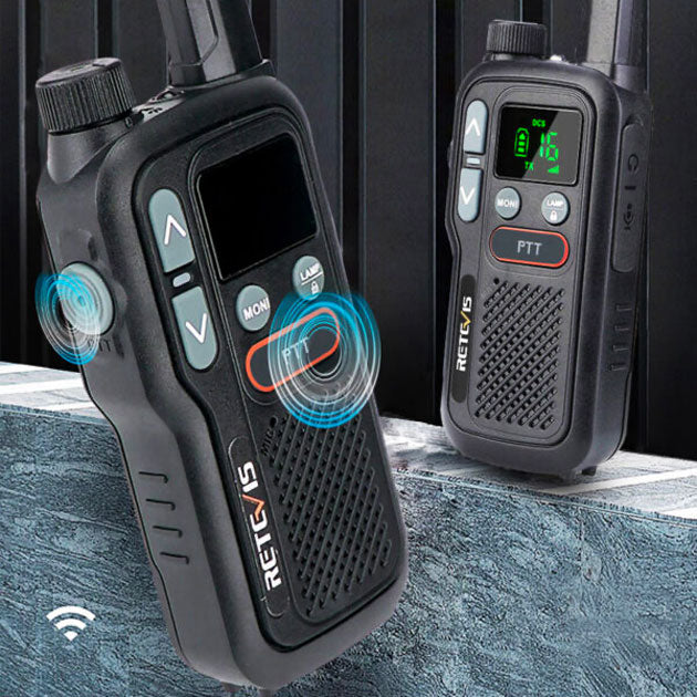 Talkie Walkie longue distance - Retevis avec conception ergonomique pour une prise en main confortable