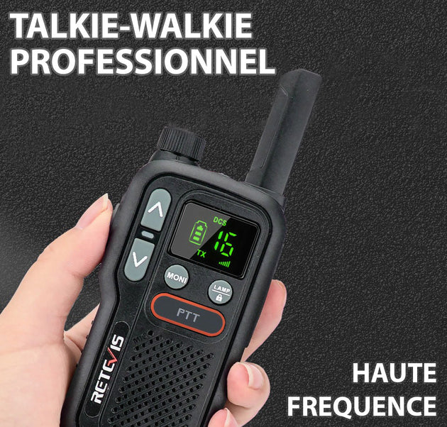 Talkie Walkie longue distance - Retevis avec signal puissant pour une réception optimale