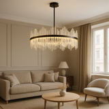 Lustre Terri en cristal noir