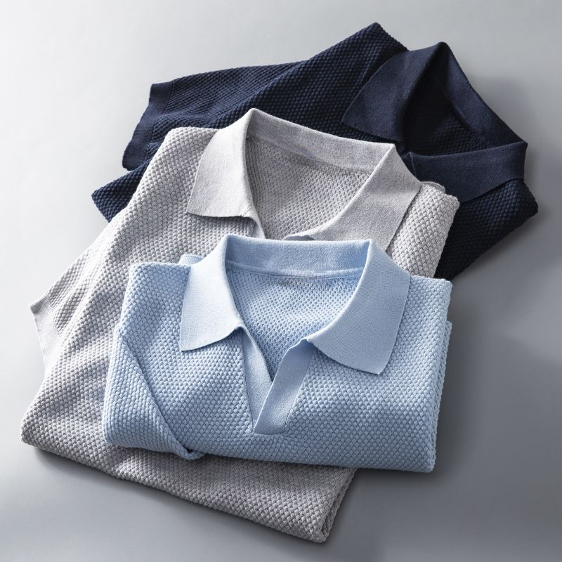 Polo tricoté Tom Harpy en coton extrafin pour un look élégant et confortable