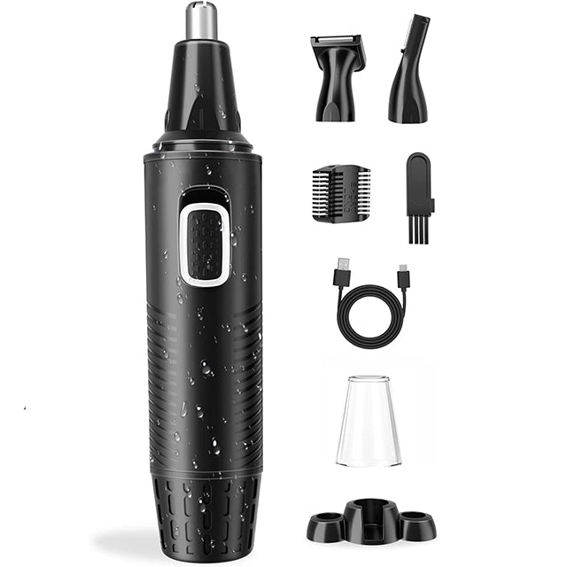 Tondeuse Nez Professionnelle -en- Rechargeable - Multifonction Oreilles et Sourcils Noir | Soin Personnel