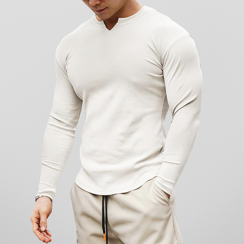 T-shirt coupe muscle-fit en blanc avec coupe impeccable et confort ultime tra