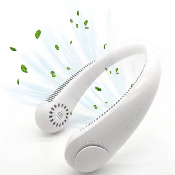 Ventilateur de cou portable avec batterie longue durée et design ergonomique dog