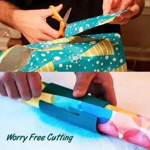 WrapItRight™ - Accessoire pratique pour une découpe précise lors de l'emballage de cadeaux.