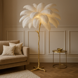 Lampadaire à plumes