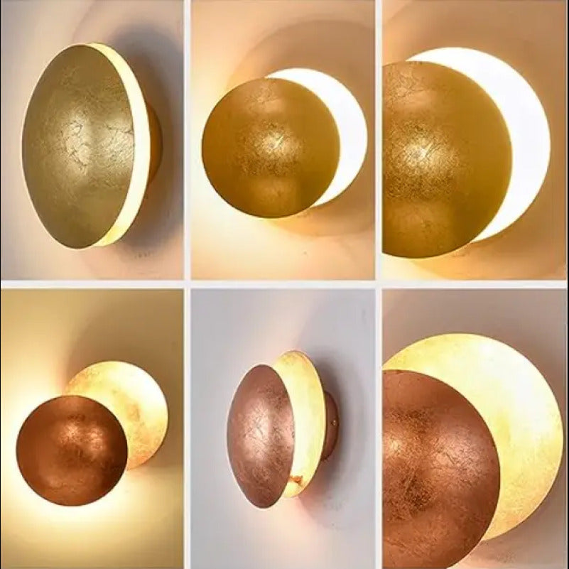 Applique Murale Art Scandinave Moderne en forme d'éclipse pour Intérieur Design d