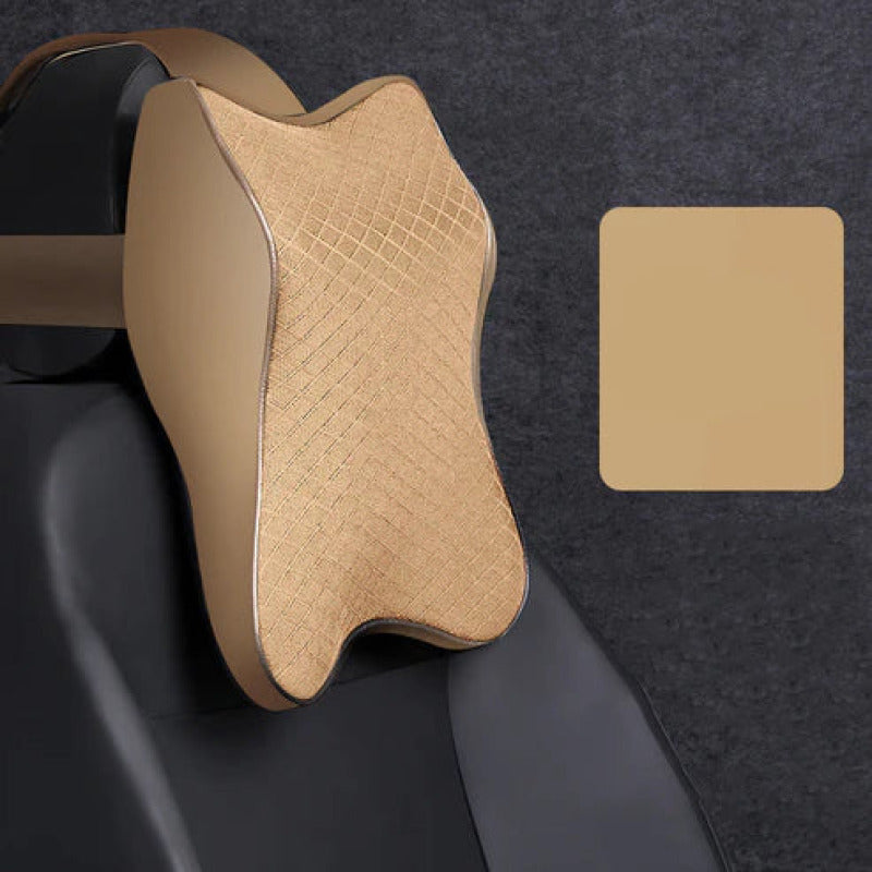 Coussin Appui-Nuque Noir - Soutien confort pour la Nuque en Voiture trave