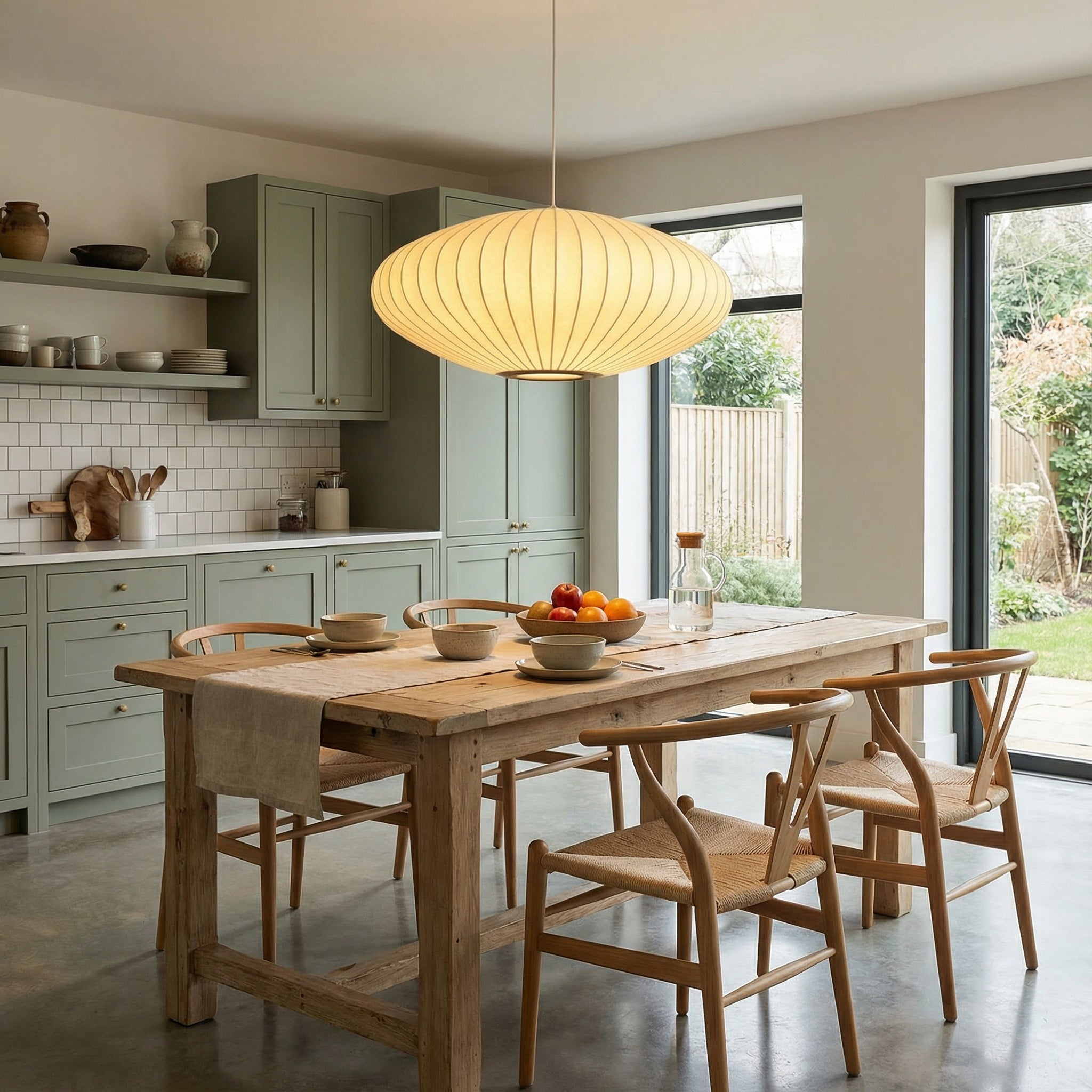 Suspension en soie italienne