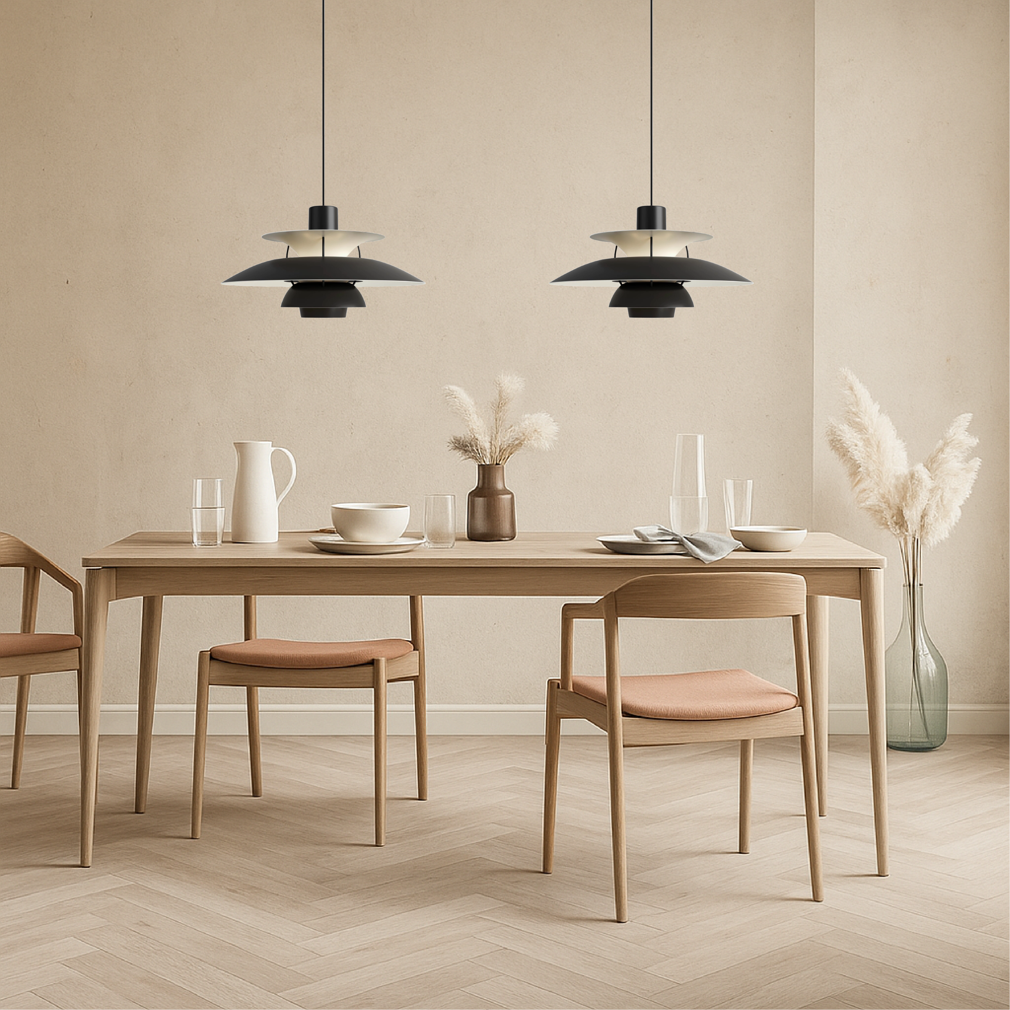 Lampada a sospensione multistrato danese
