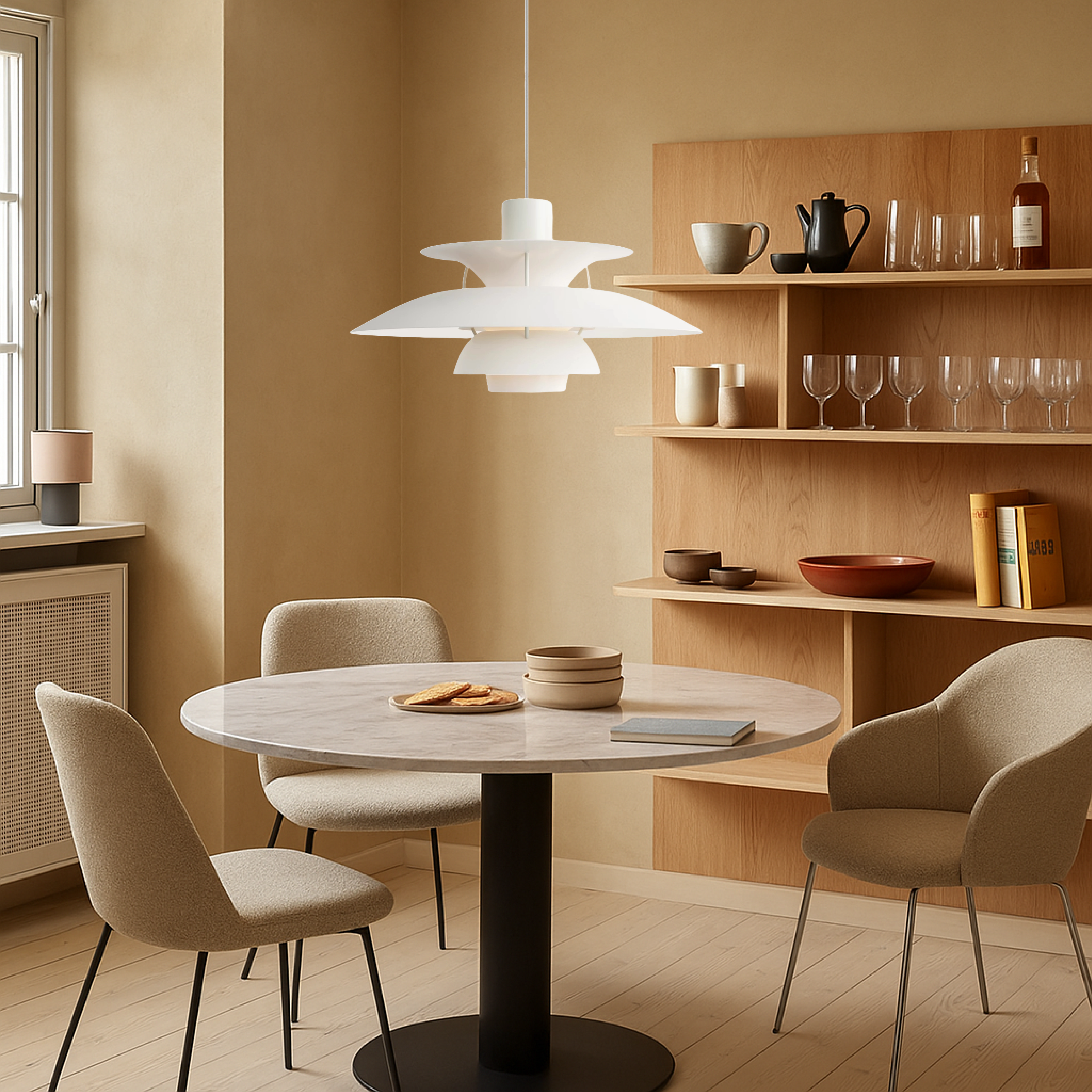 Lampada a sospensione multistrato danese