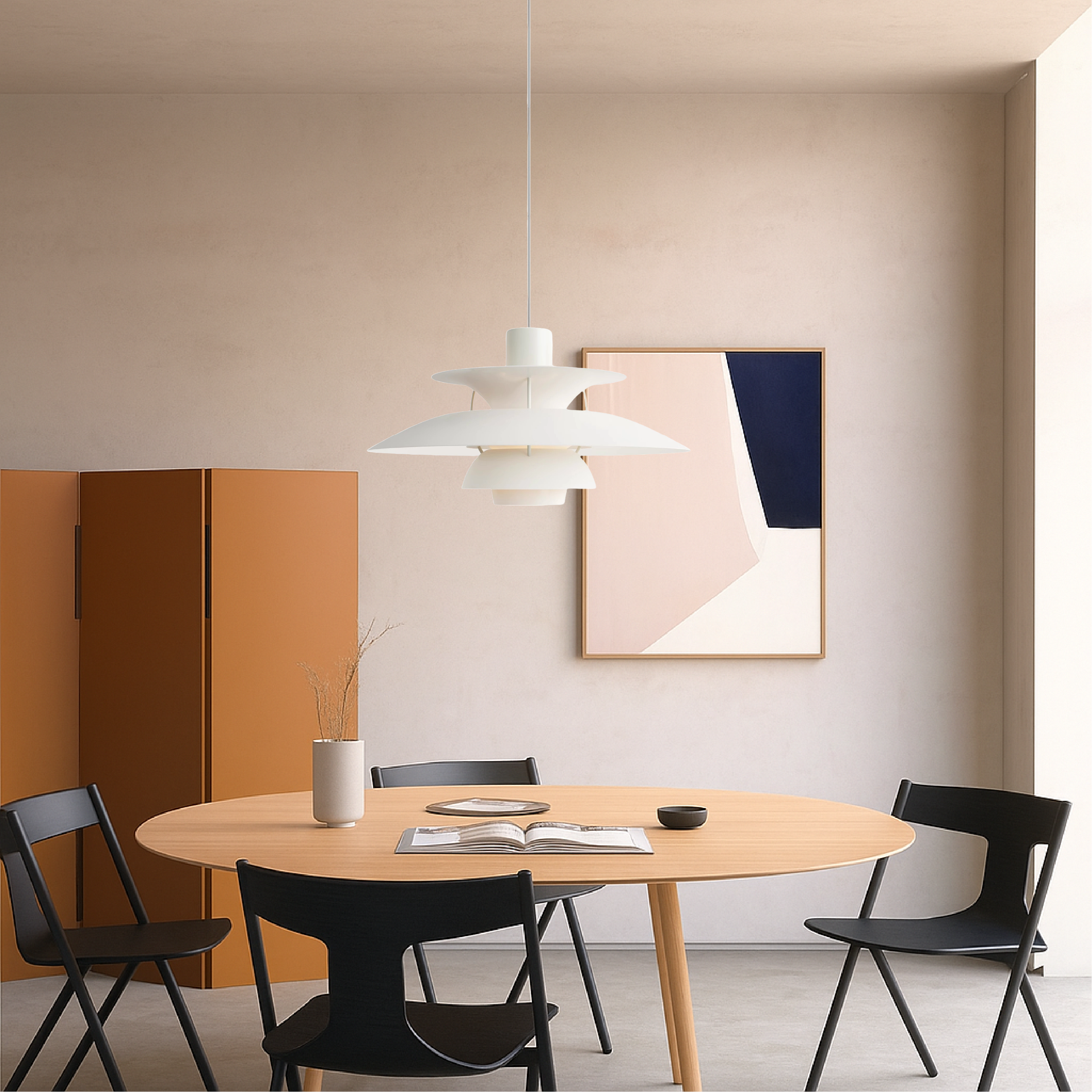 Lampada a sospensione multistrato danese