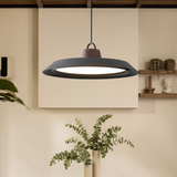 Lampe pendante scandinave en bois/métal