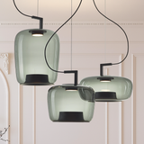 Lampe pendante en verre de Jaura