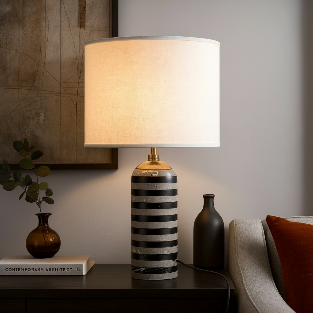 Lampe à poser en marbre Rexo
