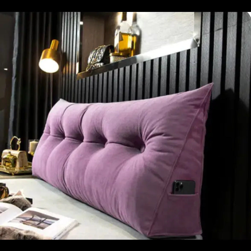 Oreiller compensé de luxe - Confort et soutien cervical dans un design sophistiqué en violet