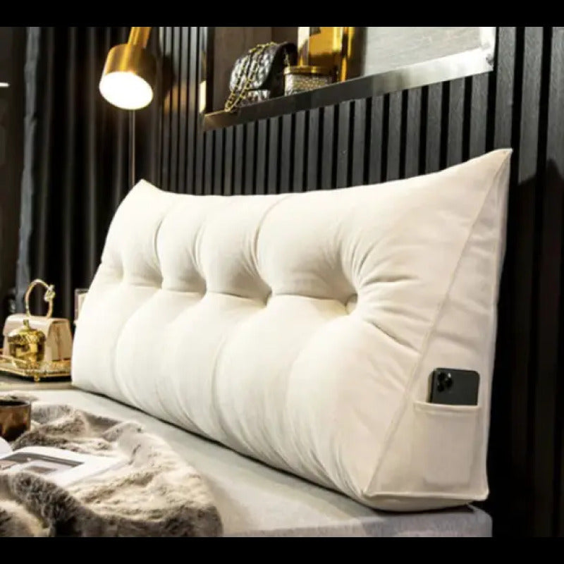Oreiller compensé de luxe - Confort et soutien cervical dans un design épuré en blanc