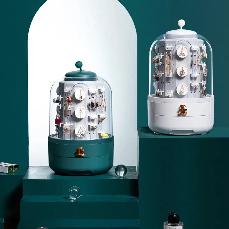 Organisateur de Bijoux Rotatif - Écrin d'or™ | Rangement Pratique et Rotatif dog