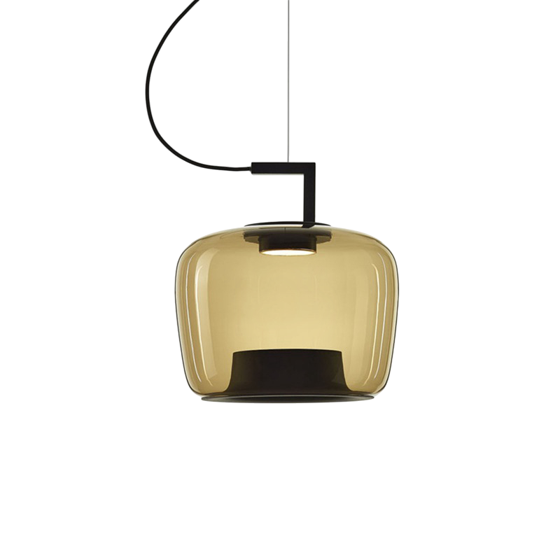 Lampe pendante en verre de Jaura